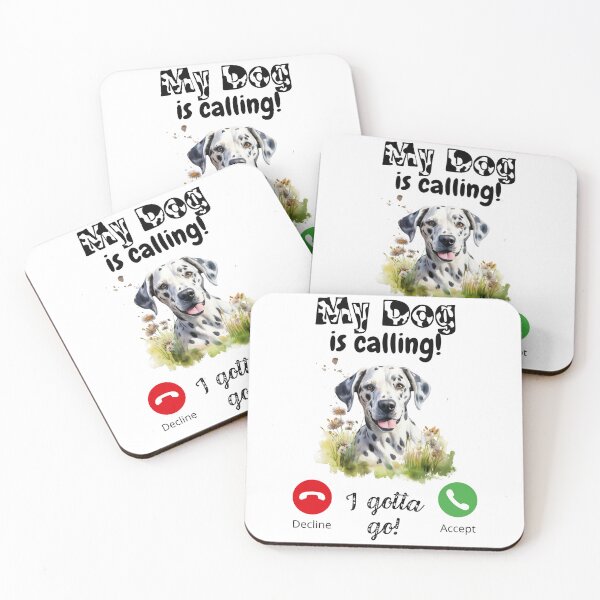 Item preview, My dog is calling - Dalmatian Dog designed and sold by ColorfulVertigo.