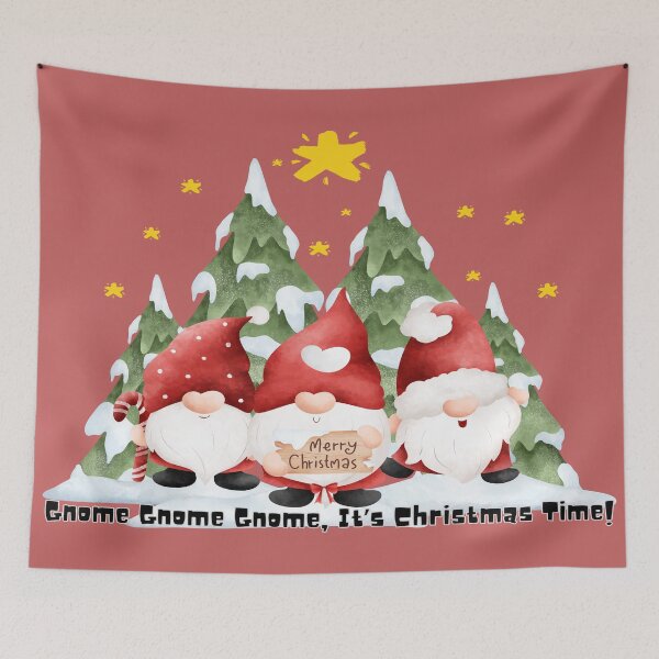 Item preview, Gnome Gnome Gnome, It’s Christmas Time! | Santa Gnome Art | Holiday Decor & Apparel for Gnome Lovers designed and sold by Gnome to Express.