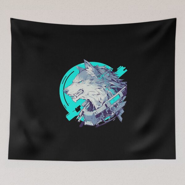 Item preview, Cyber Wolf // Aesthetic Wolf // Cool Animal // Cyber Animal // Future Animal Art // Animal Warrior // Cyber Week  designed and sold by SMARTKIT  DESIGNAGENCY.