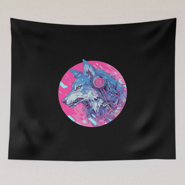 Item preview, Cyber Wolf // Aesthetic Wolf // Cool Animal // Cyber Animal // Future Animal Art // Animal Warrior // Cyber Week  designed and sold by SMARTKIT  DESIGNAGENCY.