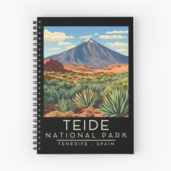 Item preview, A Vintage Illustration of Teide National Park - Tenerife - Spain  designed and sold by GoodOldVintage.