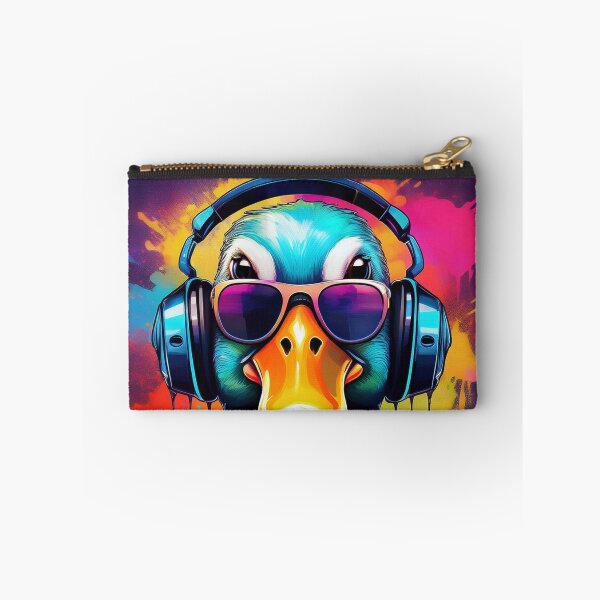 Item preview, Graffiti duck wearing headphones and sunglasses designed and sold by Boxing Kangaroo Retail Company.