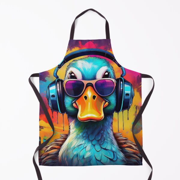 Item preview, Graffiti duck wearing headphones and sunglasses designed and sold by Boxing Kangaroo Retail Company.