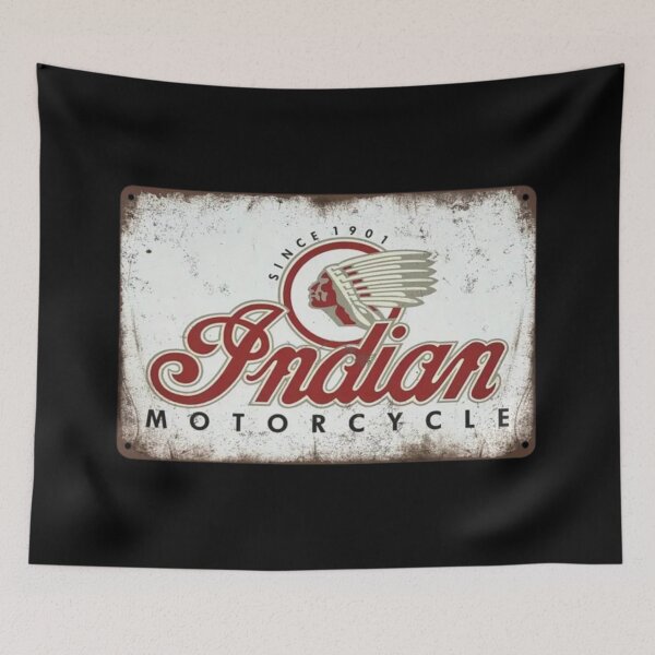 Item preview, Vintage Indian Motorcycle Sign designed and sold by FutureTraveller.