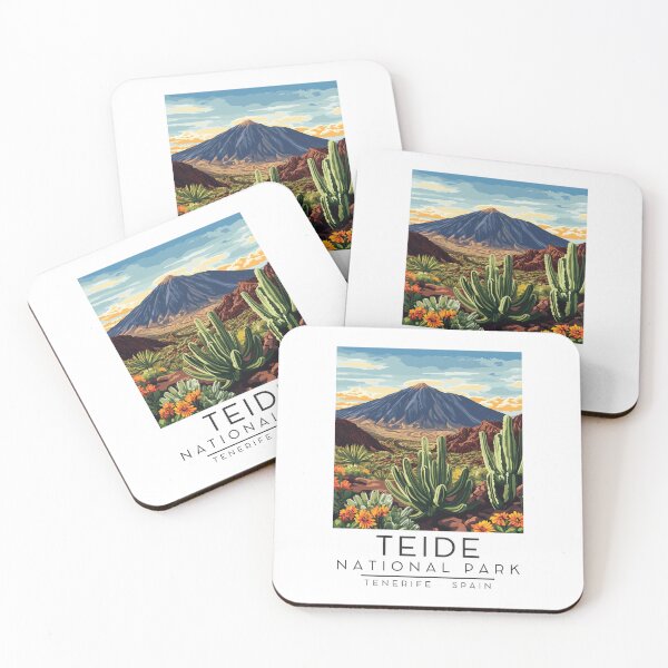 Item preview, A Vintage Illustration of Teide National Park - Tenerife - Spain  designed and sold by GoodOldVintage.