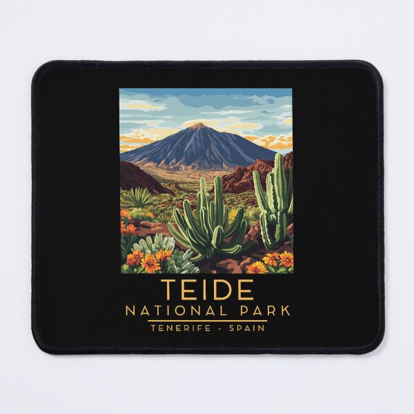 Item preview, A Vintage Illustration of Teide National Park - Tenerife - Spain designed and sold by GoodOldVintage.