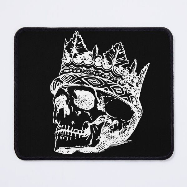 Item preview, Crowned Skull - black and white designed and sold by TishCO.