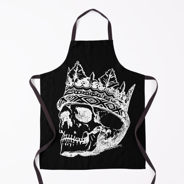 Item preview, Crowned Skull - black and white designed and sold by TishCO.