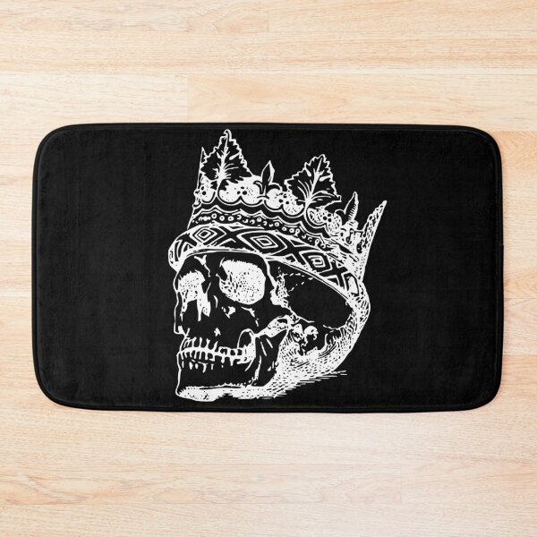 Item preview, Crowned Skull - black and white designed and sold by TishCO.