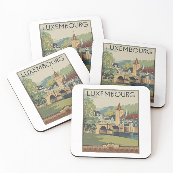 Item preview, Luxembourg Retro Travel Poster – Vintage Art in Minimalist Style designed and sold by pod24.