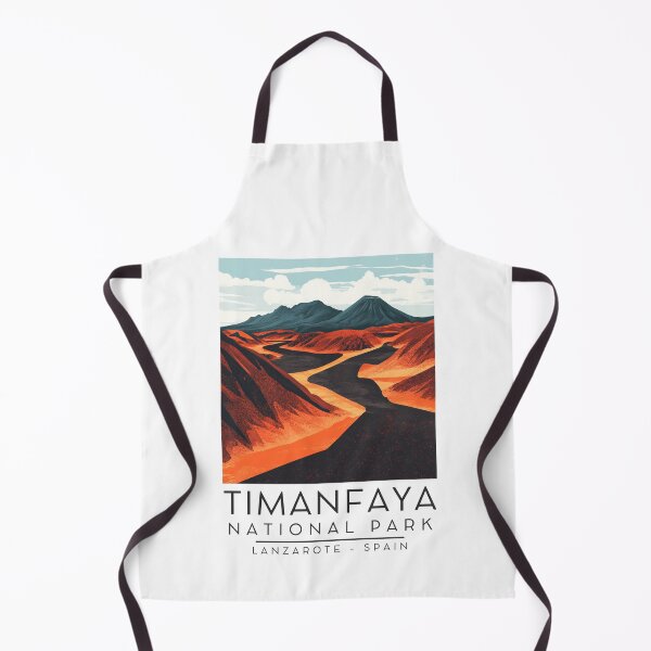 Item preview, A Vintage Illustration of Timanfaya National Park - Lanzarote - Spain designed and sold by GoodOldVintage.