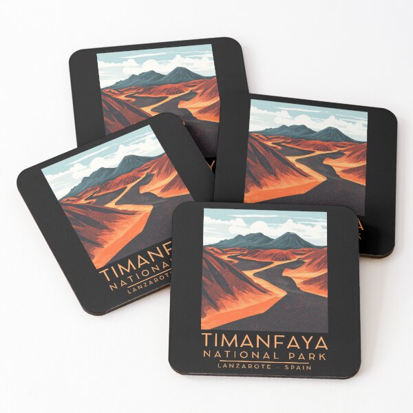 Item preview, A Vintage Illustration of Timanfaya National Park - Lanzarote - Spain  designed and sold by GoodOldVintage.