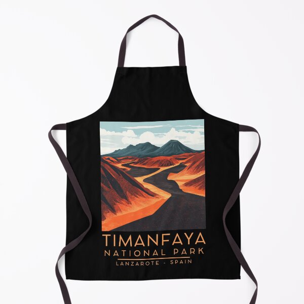 Artikelvorschau, Eine Vintage Illustration des Timanfaya Nationalpark - Lanzarote - Spanien entworfen und verkauft von GoodOldVintage.