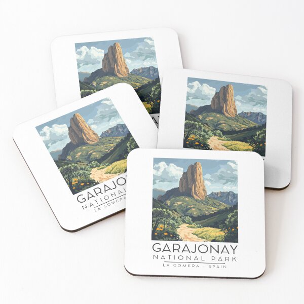 Item preview, A Vintage Illustration of Garajonay National Park - La Gomera- Spain  designed and sold by GoodOldVintage.