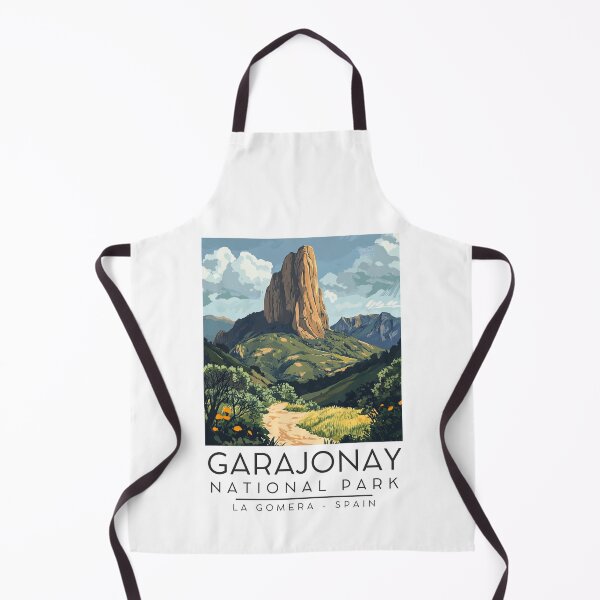 Item preview, A Vintage Illustration of Garajonay National Park - La Gomera- Spain  designed and sold by GoodOldVintage.