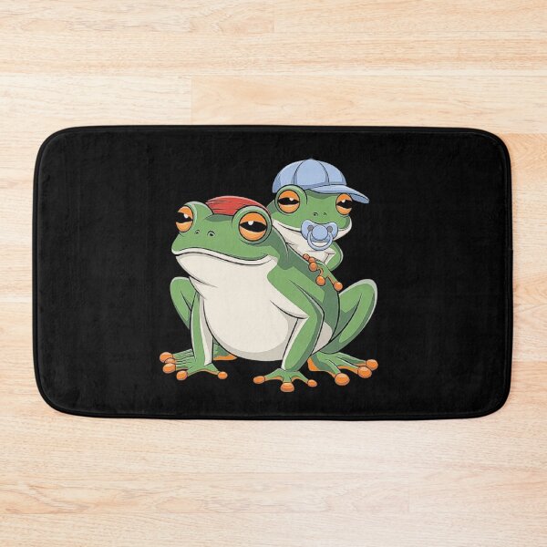 Item preview, Playful Frog Mom Carrying Her Baby on Her Back – Perfect for Frog Enthusiasts designed and sold by love3617.