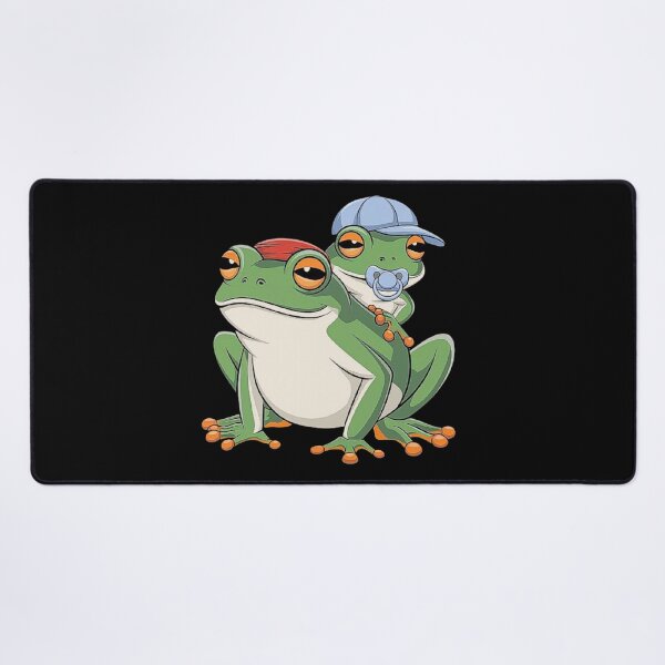 Item preview, Playful Frog Mom Carrying Her Baby on Her Back – Perfect for Frog Enthusiasts designed and sold by love3617.
