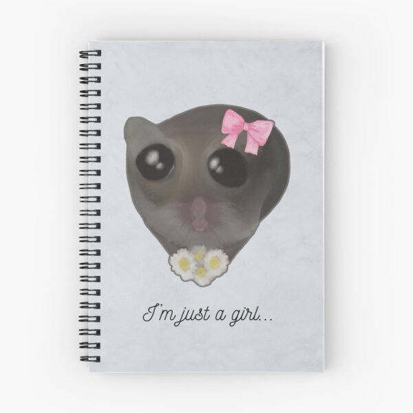 Item preview, I'm just a girl sad hamster cute designed and sold by kippeo.