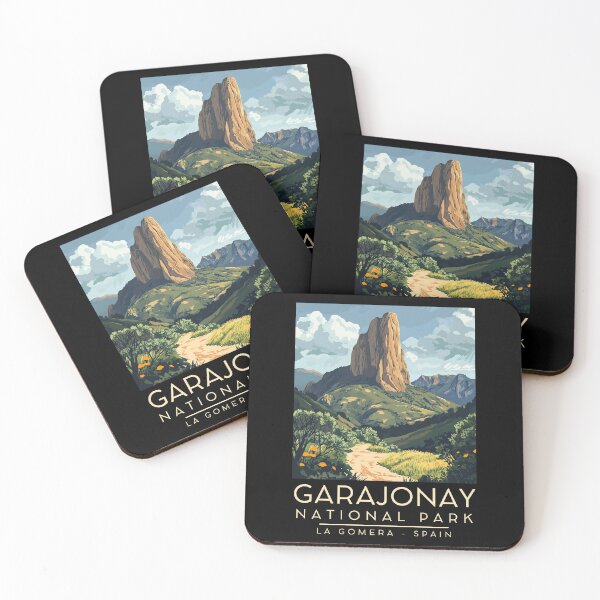 Item preview, A Vintage Illustration of Garajonay National Park - La Gomera - Spain  designed and sold by GoodOldVintage.