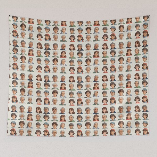 Item preview, Ghibli faces designed and sold by Izhevsky.