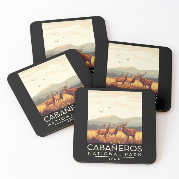 Item preview, A Vintage Illustration of Cabañeros National Park - Spain  designed and sold by GoodOldVintage.