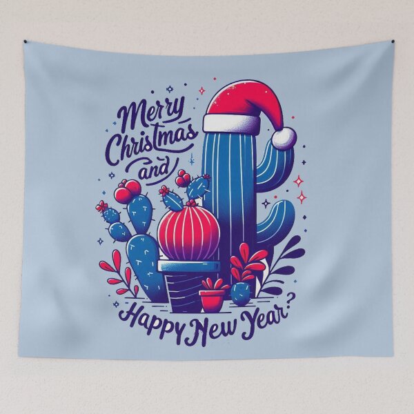 Item preview, CactusTree Merry Christmas and Happy New Year designed and sold by Nanthanon.