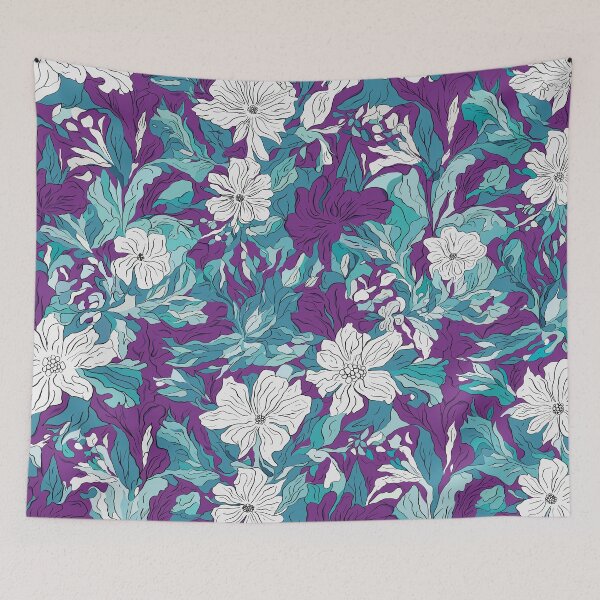 Item preview, Abstract floral pattern designed and sold by drawn-by-nature.