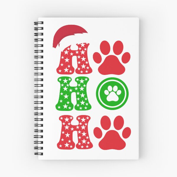 Aperçu de l'œuvre Conception festive des amoureux des animaux de compagnie "Ho Ho Ho Paw" créée et vendue par DesignsbyDKMc.
