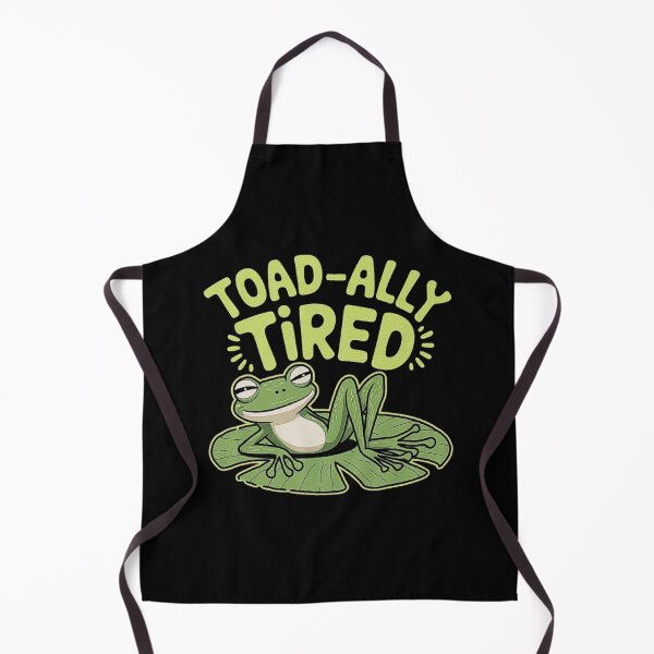 Item preview, Toad-ally Tired: Relaxed Frog on Lily Pad designed and sold by love3617.