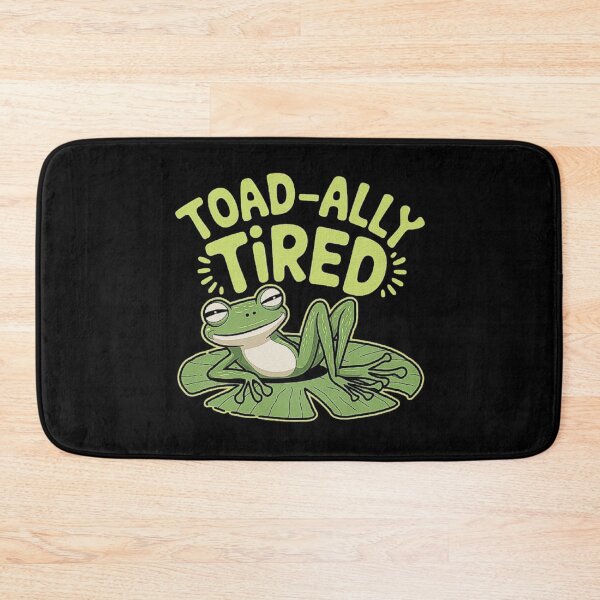 Item preview, Toad-ally Tired: Relaxed Frog on Lily Pad designed and sold by love3617.