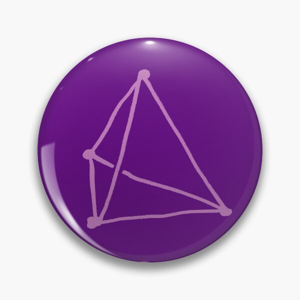 Item preview, Powder Pink Tetrahedron on Purple designed and sold by MagentaTwilight.