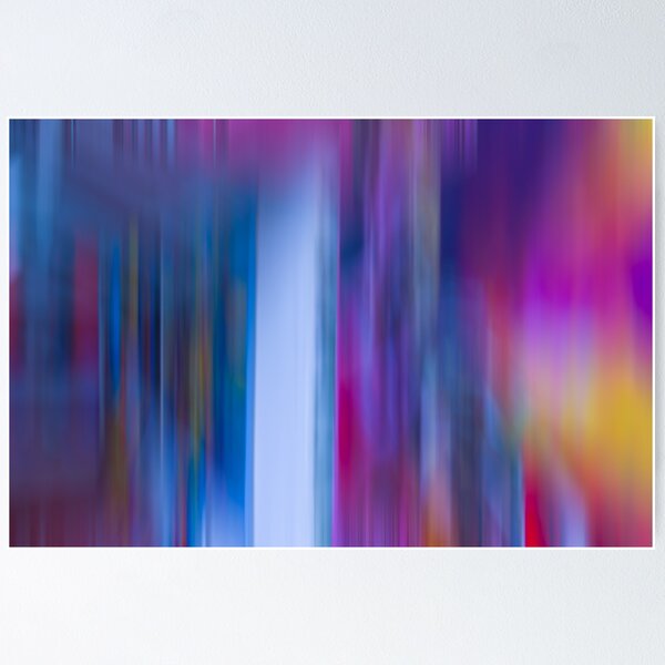 Item preview, Chromatic Reverie NOTES a vivid blur of colors creates a dynamic and energetic scene with shades of blue pin and purple blending seamlessly designed and sold by EyezWatchin.