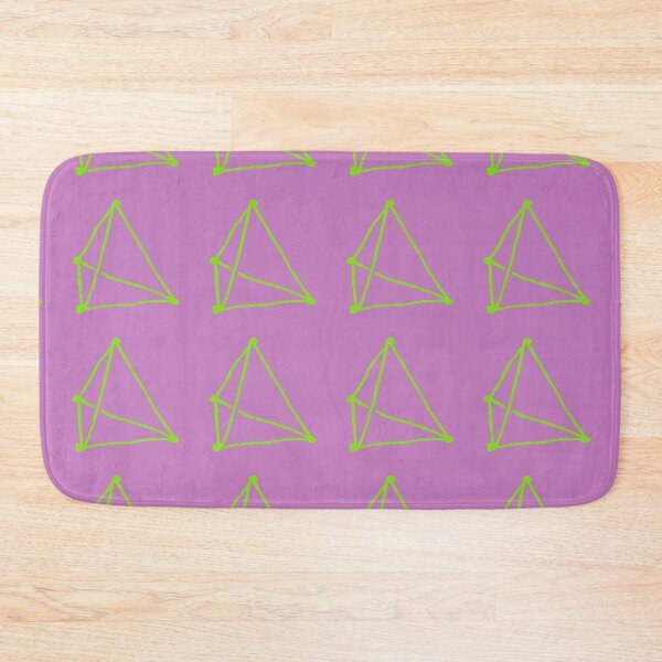 Item preview, Apple Green Tetrahedron on Powder Pink designed and sold by MagentaTwilight.