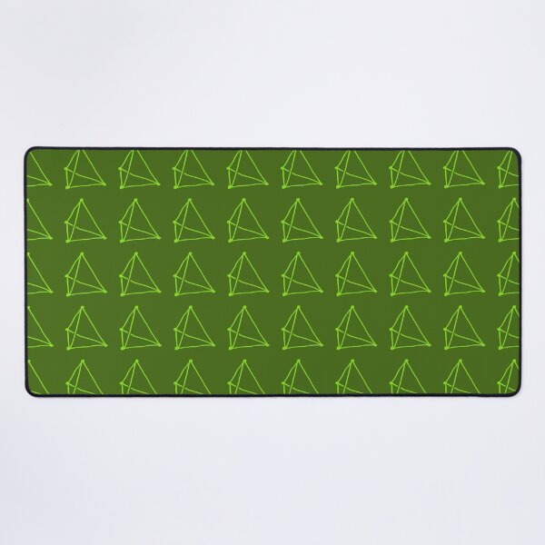 Item preview, Apple Green Tetrahedron on Olive Green designed and sold by MagentaTwilight.