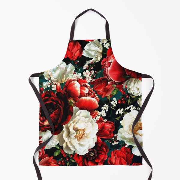 Item preview, Vintage Red And Teal Floral Baroque Elegance Nightgarden designed and sold by UtArt.