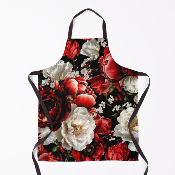 Item preview, Dark Vintage Red Floral Baroque Elegance Nightgarden designed and sold by UtArt.