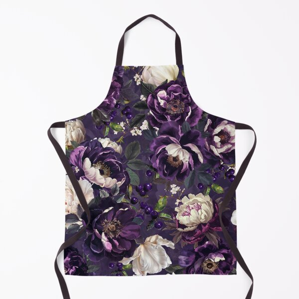 Item preview, Vintage Dark Mystic Nostalgic Purple Roses Peonies Garden Nightgarden designed and sold by UtArt.