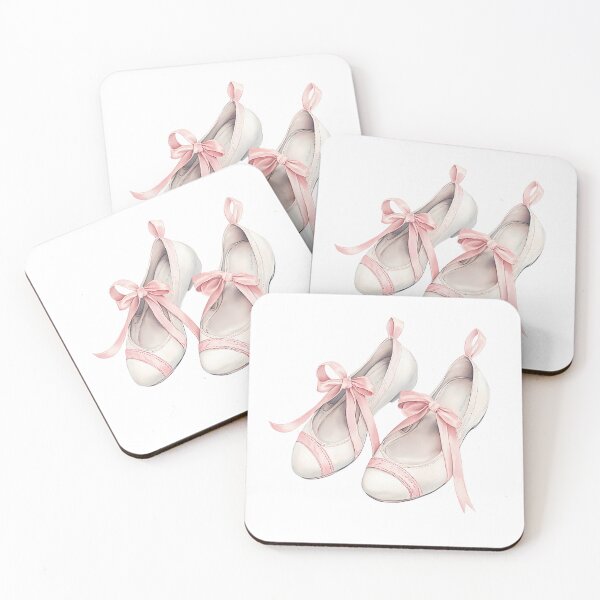 Item preview, vintage poster pink ballerina pointe shoes, retro pointe shoes for ballet designed and sold by AlinaMalina24.