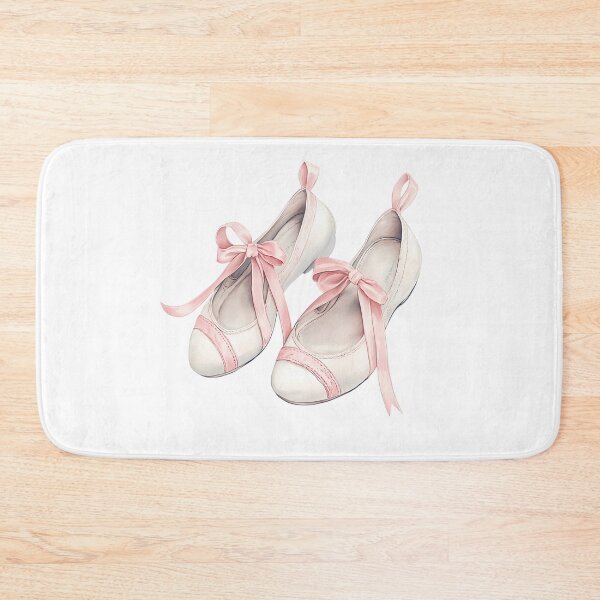 Item preview, vintage poster pink ballerina pointe shoes, retro pointe shoes for ballet designed and sold by AlinaMalina24.