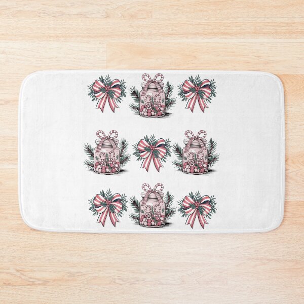 Item preview,  Pink christmas bow with gingerbread- coquettecore christmas candy  designed and sold by cocomelon168.