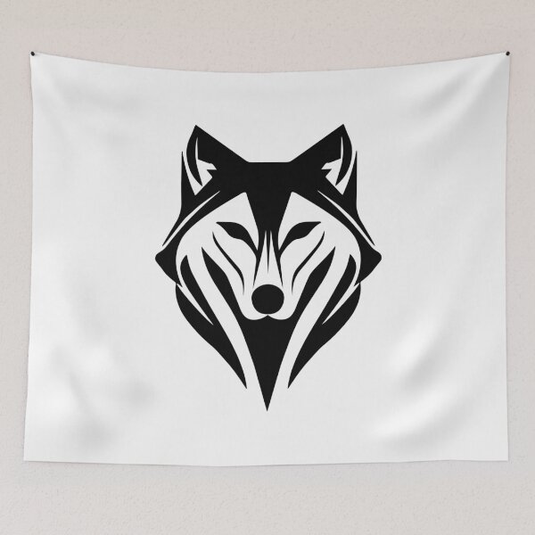 Item preview, Wolf icon logo design illustration designed and sold by AtonuHaque.
