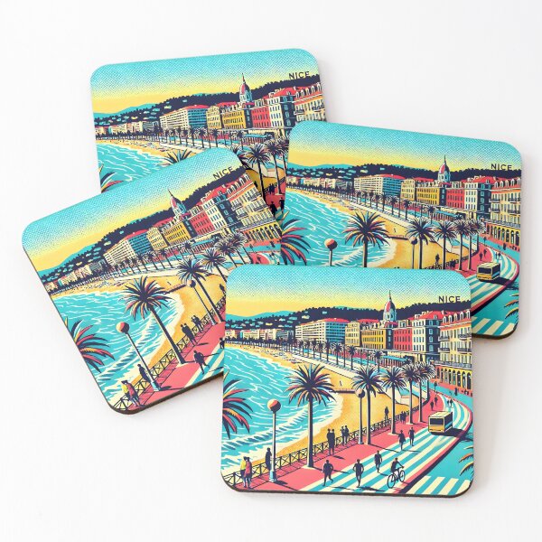 Item preview, Pop Art on the Promenade des Anglais designed and sold by unrealartwork.