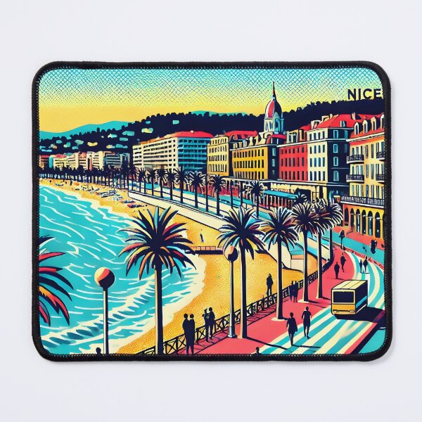 Item preview, Pop Art on the Promenade des Anglais designed and sold by unrealartwork.