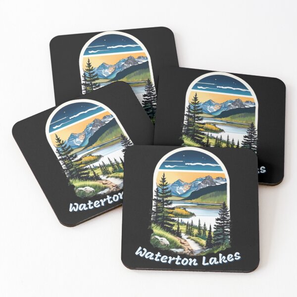 Item preview, Waterton Lakes watercolor designed and sold by EuropeanPrints.