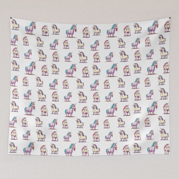 Item preview, Ugly Unicorn Swagger Pattern 3 designed and sold by Tom-Johnson.