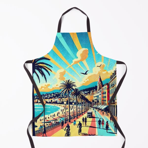 Item preview, Promenade des Anglais Splashed with Pop Art Energy designed and sold by unrealartwork.