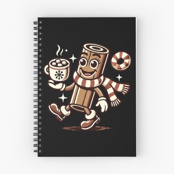 Item preview, Festive Hot Chocolate Cinnamon Cartoon Design designed and sold by LuminOrb.