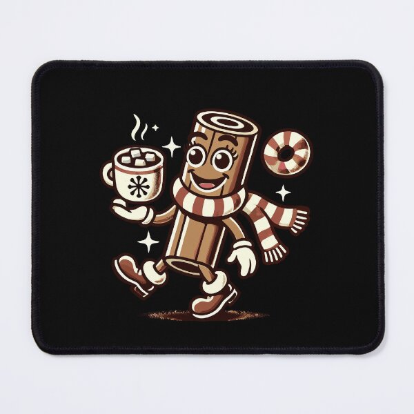 Item preview, Festive Hot Chocolate Cinnamon Cartoon Design designed and sold by LuminOrb.