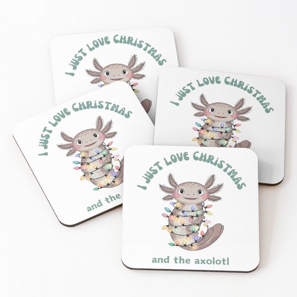 Item preview, I love christmas and axolotl,  Happy Axolotl,  designed and sold by KolorellaS.
