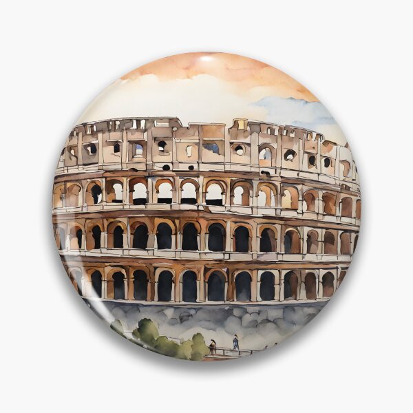 Item preview, Colosseum at Sunset: Watercolor Beauty in Rome designed and sold by LSVart.